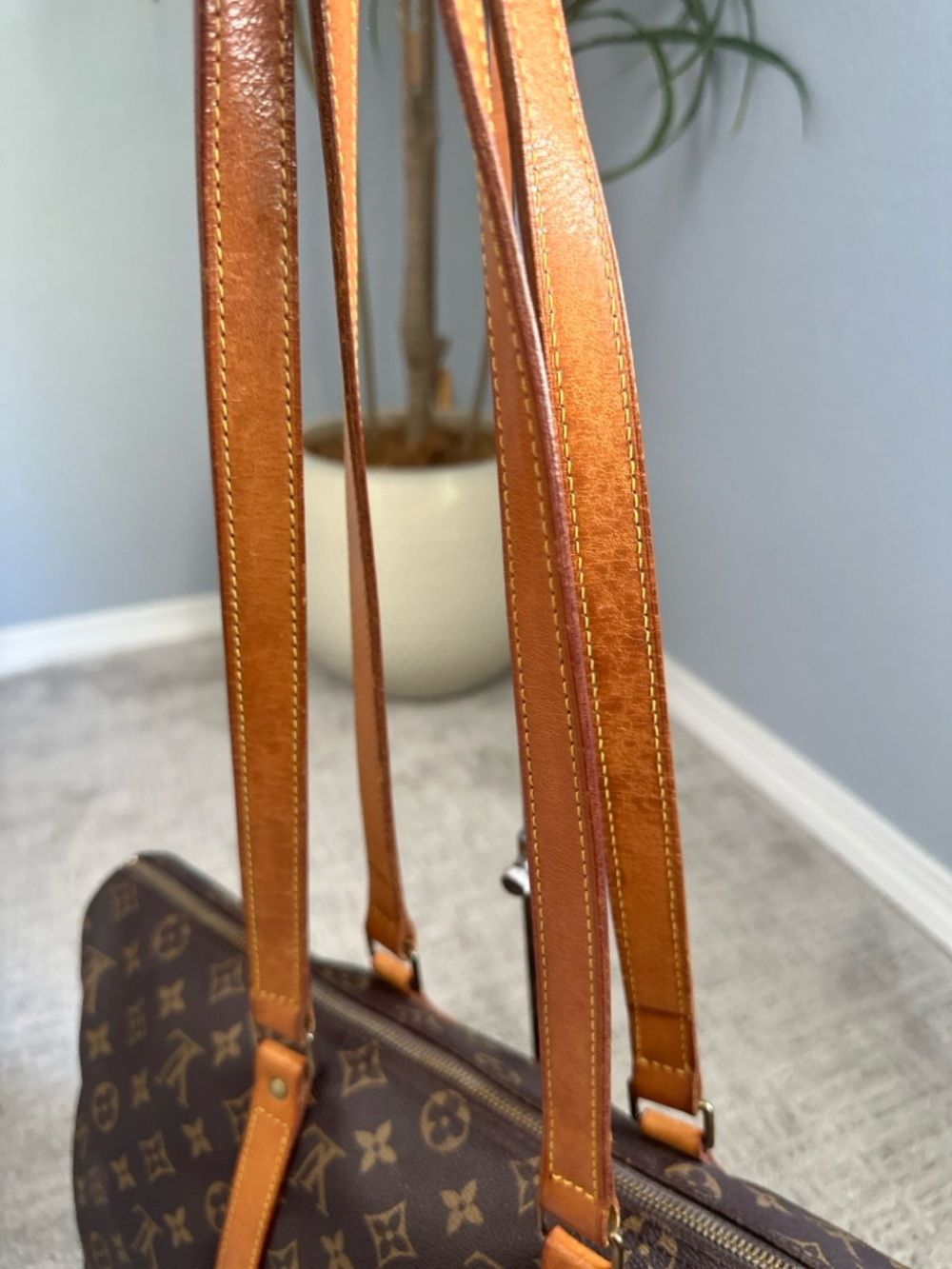 Louis Vuitton Monogram Canvas Brown & Tan tote / weekender travel bag - Picture 7 of 16
